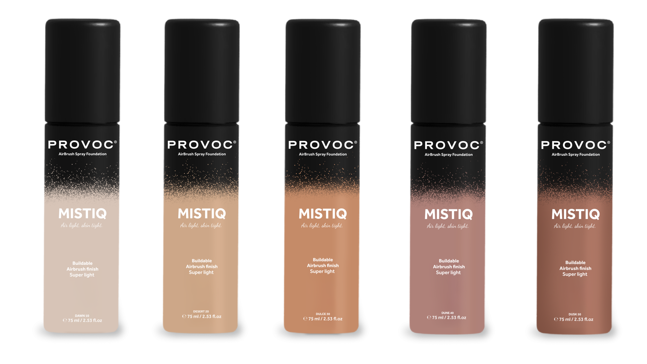 PROVOC MISTIQ Spray Foundation 75ML - Image 2